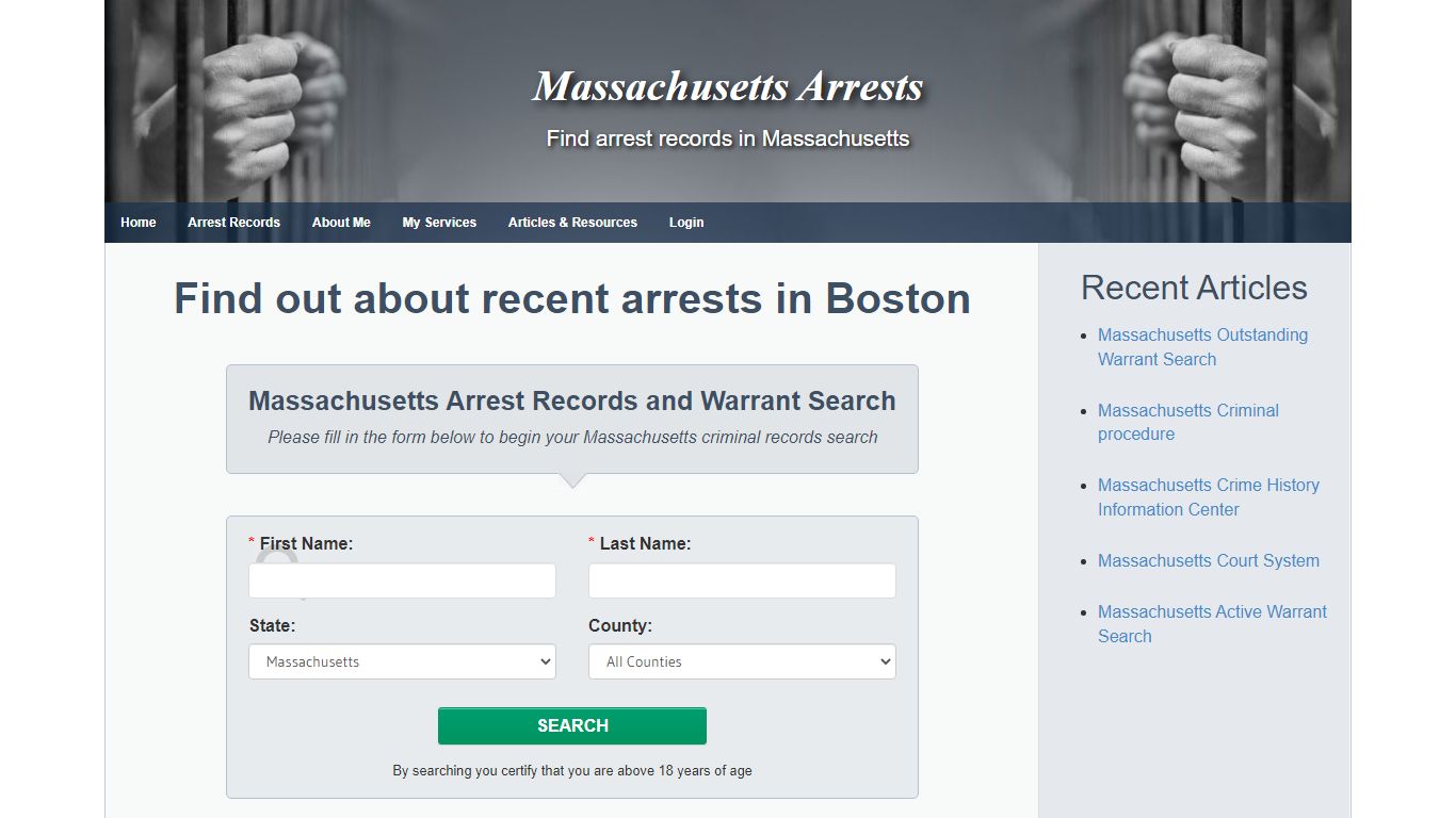 Boston MA Warrants and Arrest Records Search - Massachusetts Arrests